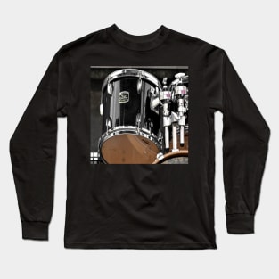 Chrome Drum Kit Long Sleeve T-Shirt